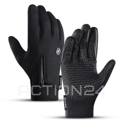 Перчатки спортивные сенсорные демисезонные Kyncilor на молнии (черный) размер XL