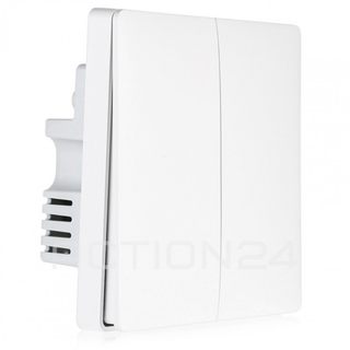 Настенный выключатель Aqara Smart Wall Switch D1 (2 кнопки, без нулевой линии) #2