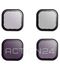 Набор светофильтров для GoPro Hero 12, 11, 10, 9 Telesin (ND 3 шт + CPL 1 шт)