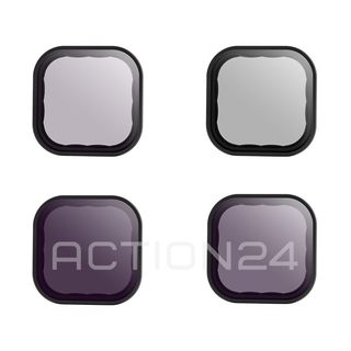Набор светофильтров для GoPro Hero 12, 11, 10, 9 Telesin (ND 3 шт + CPL 1 шт) #1