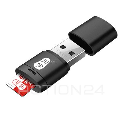 Картридер USB 2.0 C286 для MicroSD
