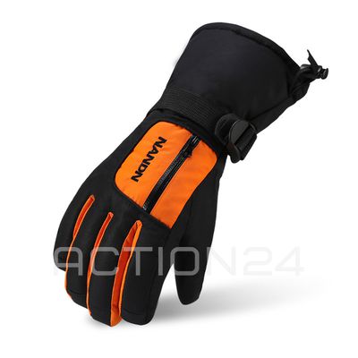 Перчатки горнолыжные NandN (черный / оранжевый) размер XL