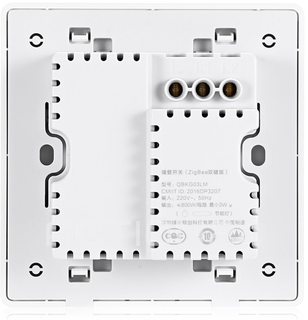 Настенный выключатель Aqara Smart Wall Switch D1 (2 кнопки, без нулевой линии) #3