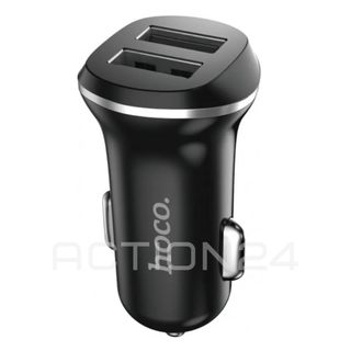 Автомобильное зарядное устройство Hoco Z1 (2 USB) 2,1A (черный) #1