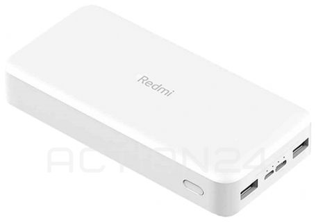 Внешний аккумулятор Xiaomi Redmi Power Bank 20000mAh (цвет: белый) #6