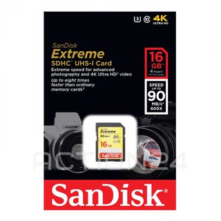 Карта памяти SDHC Sandisk 16GB (90 MB/s) UHS-I #1