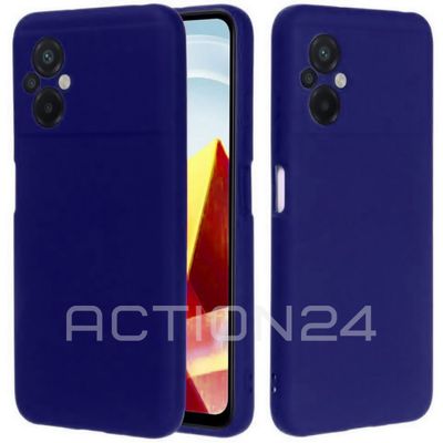 Чехол на Xiaomi Poco M5 / M4 5G Silicone Case (синий)