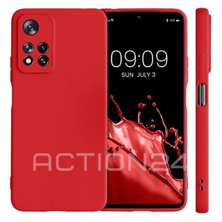 Чехол на Xiaomi Redmi Note 11 Pro / Note 12 Pro 4G Silicone Case (красный) #1