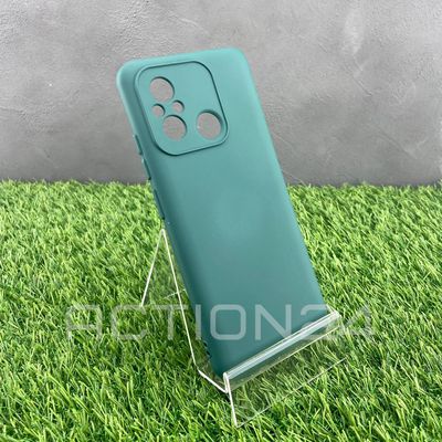 Чехол на Xiaomi Redmi 12C (зеленый) Silicone Case 