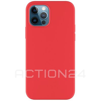 Чехол на iPhone 12 Pro Max Silicone Case (красный)