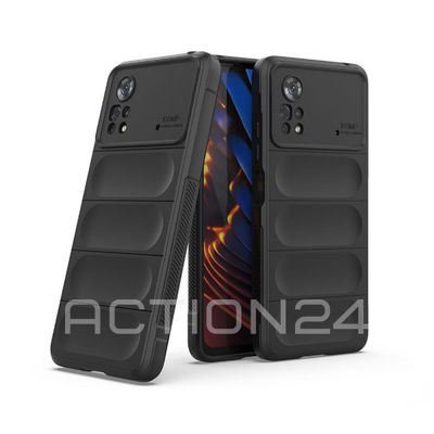 Чехол на Xiaomi Poco X4 Pro 5G Flexible Case (черный)
