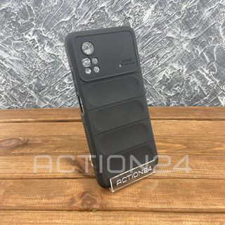 Чехол на Xiaomi Poco X4 Pro 5G Flexible Case (черный) #2