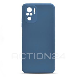 Чехол на Xiaomi Redmi Note 10S / Poco M5s Silicone Case с защитой камеры (синий) #1