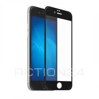 Стекло с рамкой полного покрытия на iPhone 7 / 8 / SE 2020 (цвет: черный) #1
