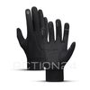 Перчатки спортивные сенсорные демисезонные без застежки (черный) размер L #1