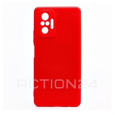 Чехол на Xiaomi Redmi Note 10 Pro Silicone Case (красный)