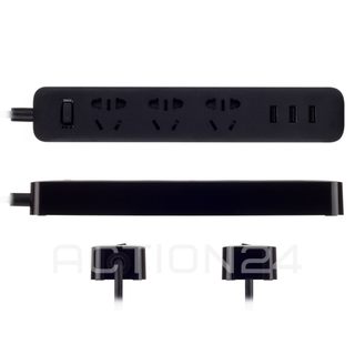 Удлинитель Xiaomi Mi Power Strip 3 розетки / 3 USB (цвет: черный) #2