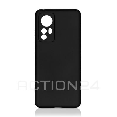 Чехол на Xiaomi 12X / 12 Silicone Case с защитой камеры (черный)