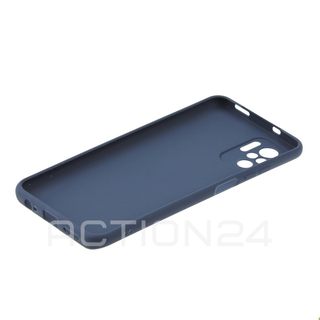 Чехол на Xiaomi Redmi Note 10S / Poco M5s силиконовый с защитой камеры (темно-синий) #2