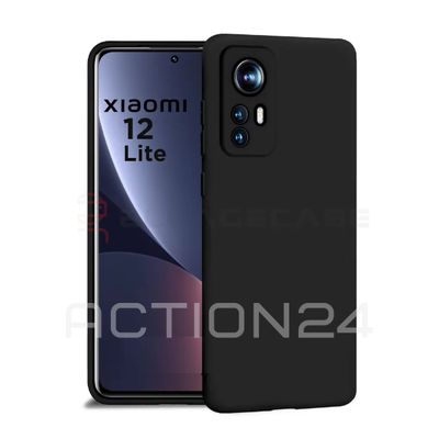 Чехол на Xiaomi 12 Lite Silicone Case (черный)