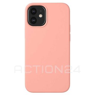 Чехол на iPhone 12 mini Silicone Case (розовый) #1