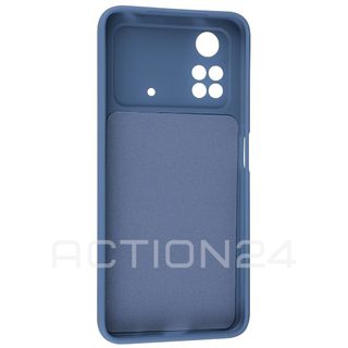 Чехол на Xiaomi Poco M4 Pro 4G Silicone Case (синий) #2