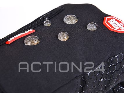 Перчатки спортивные сенсорные демисезонные на липучке (черный) размер M #4