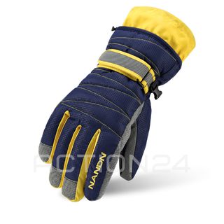 Перчатки горнолыжные NandN (темносиний / желтый) размер XL #1