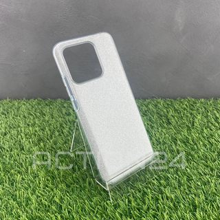 Чехол на Xiaomi Redmi 10C / Poco C40 силиконовый Diamond (серебро) #2