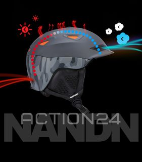 Шлем горнолыжный NandN NT628 (серый, L) #3