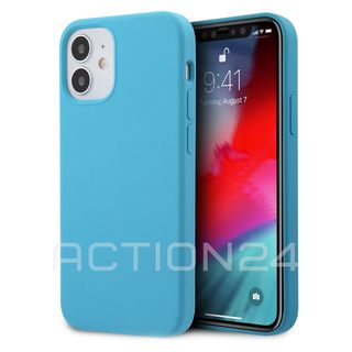 Чехол на iPhone 12 mini Silicone Case (голубой) #1