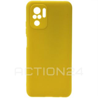 Чехол на Xiaomi Redmi Note 10S / Poco M5s силиконовый с защитой камеры (желтый) #3