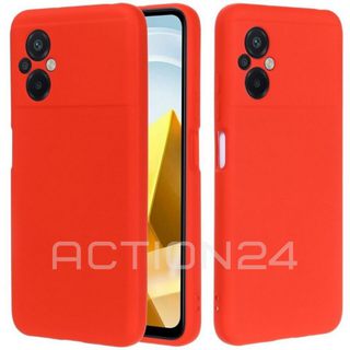 Чехол на Xiaomi Poco M5 / M4 5G Silicone Case (красный) #1
