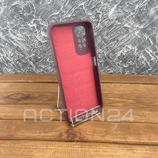 Чехол на Xiaomi Redmi Note 11 / Note 11S Flexible Case (бордовый) #2