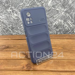 Чехол на Xiaomi Poco X4 Pro 5G Flexible Case (синий) #2