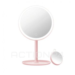 Зеркало для макияжа DOCO Daylight Mirror Pro (розовый) #1