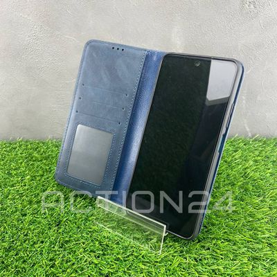 Чехол книжка Xiaomi Poco X5 5G с кошельком (синий)