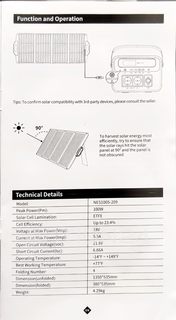 Солнечная панель Novoo Solar Panel 100W (NES100S-209) #3