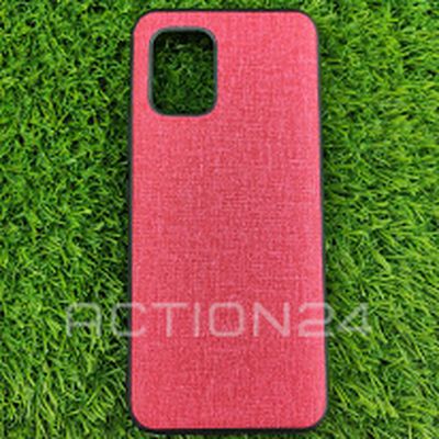 Чехол текстильный Xiaomi Mi 10 Lite (красный) 