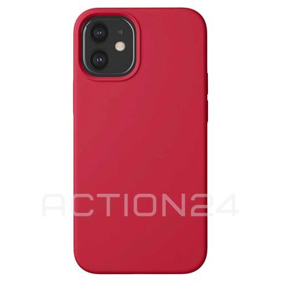 Чехол на iPhone 12 mini Silicone Case (красный)