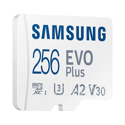 Карта памяти microSDXC Samsung EVO Plus 256GB с адаптером (130Mb/s) U3 A2 V30