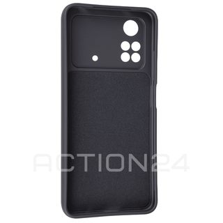 Чехол на Xiaomi Poco M4 Pro 4G Silicone Case (черный) #2
