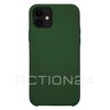 Чехол на iPhone 11 Silicone Case (темо-зеленый) #1