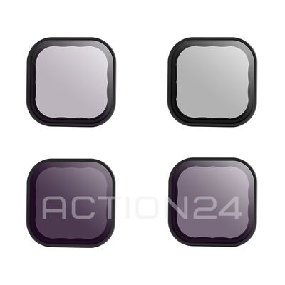 Набор светофильтров Telesin ND 3 шт + CPL 1 шт для GoPro Hero 12 / 11 / 10 / 9 Black