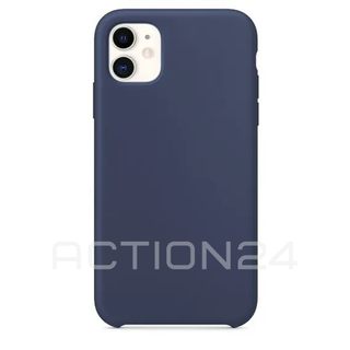 Чехол на iPhone 11 Silicone Case (темно-синий) #1