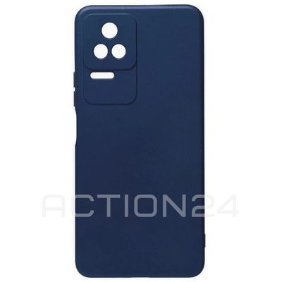 Чехол на Xiaomi Poco F4 Silicone Case (синий)