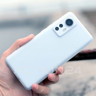 Чехол на Xiaomi 12X / 12 силиконовый (голубой) #1