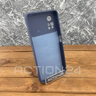 Чехол на Xiaomi Poco X4 Pro 5G Flexible Case (синий) #3