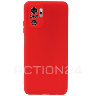 Чехол на Xiaomi Redmi Note 10S / Poco M5s силиконовый с защитой камеры (красный) #1