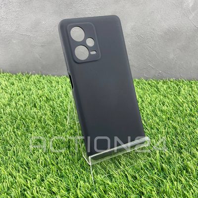 Чехол на Xiaomi Redmi Note 12 Pro Plus 5G Silicone Case (черный)